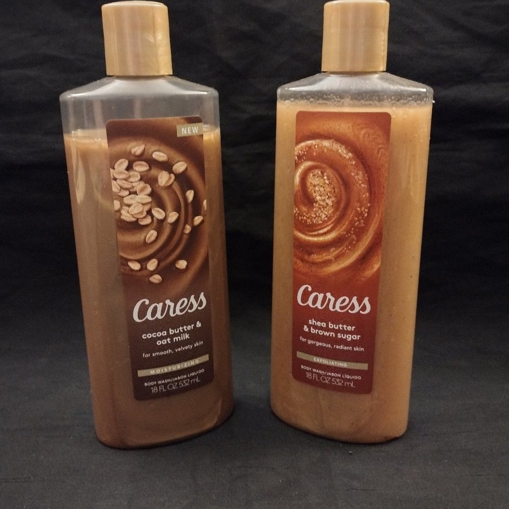SET OF 2- Caress Shea Butter and Cocoa Body Wash - 18fl oz